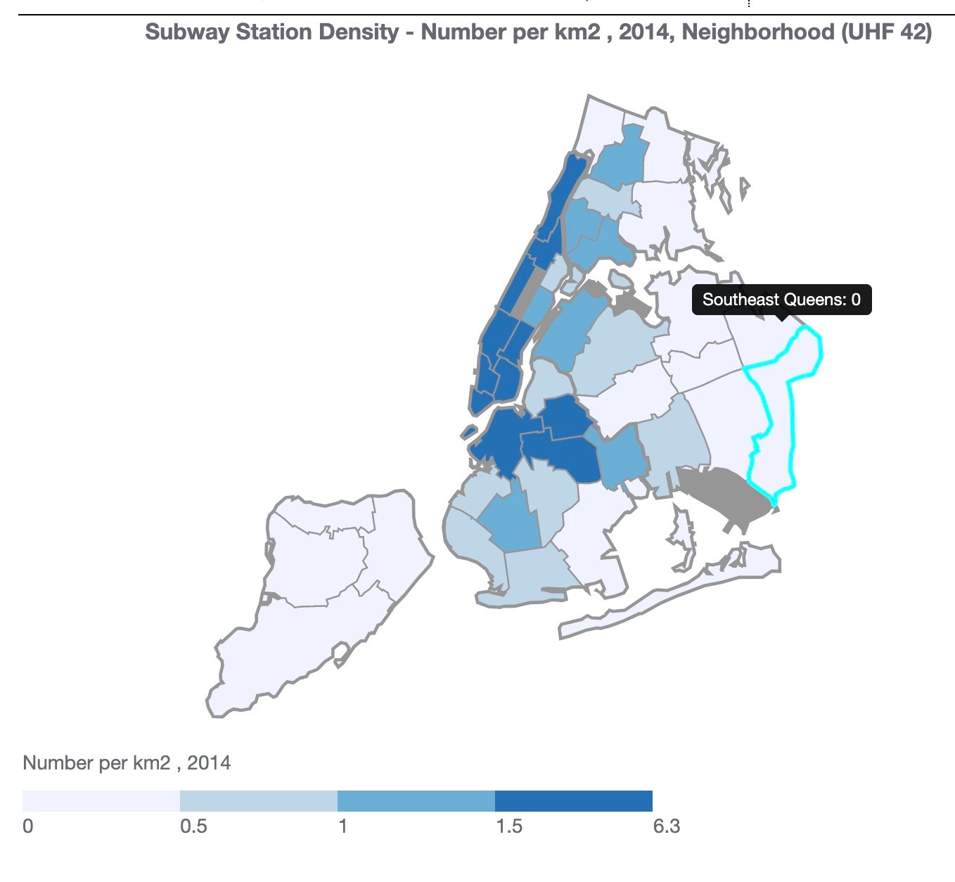 Subway Station Density