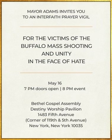 Interfaith Vigil For The Victims In Buffalo