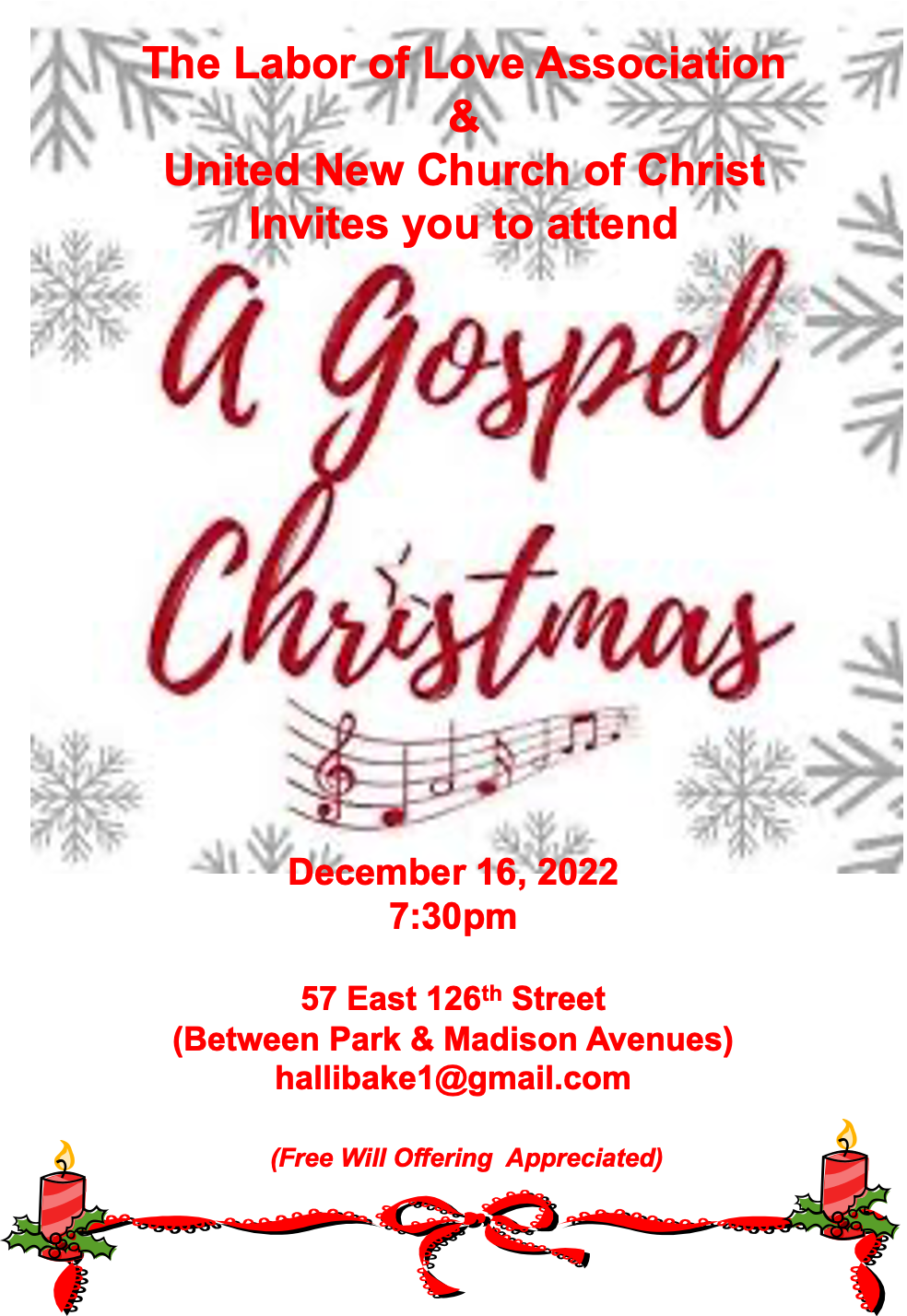 Tomorrow! A Gospel Christmas