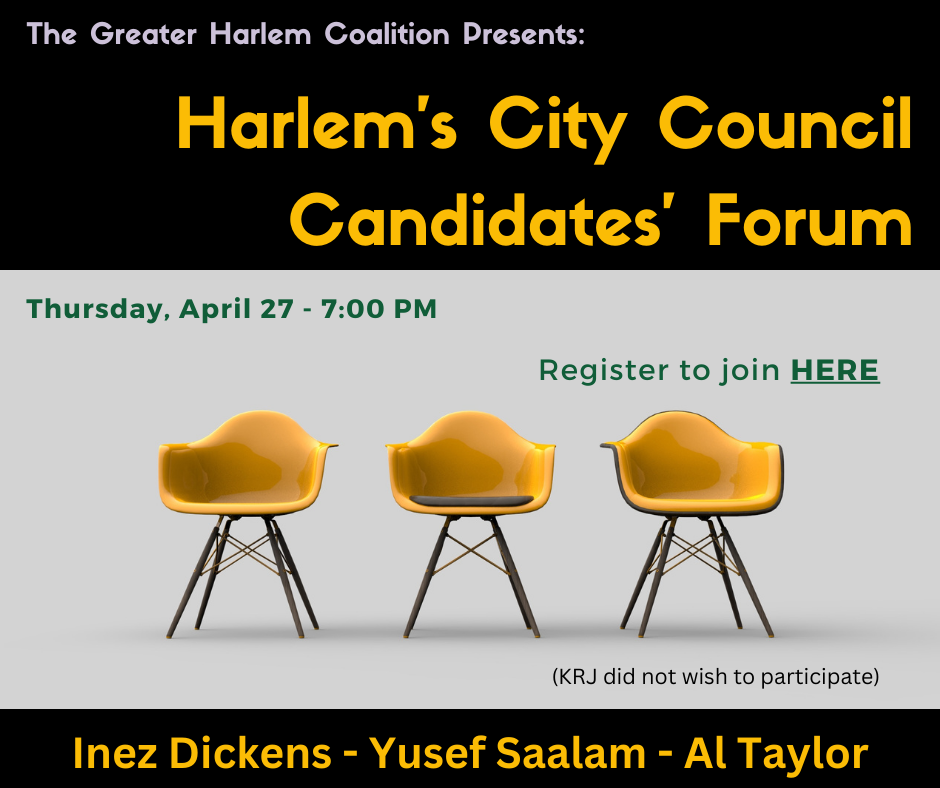 Harlem’s City Council Candidates’ Forum